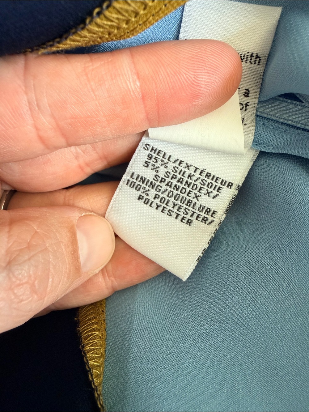 NWT Diane von Furstenberg Silk Light Blue Layered Sleeveless Dress Size L - Picture 10 of 10